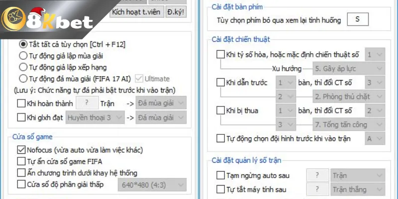 Cách Hack Auto FiFa Siêu Dễ Full Crack Tại Nhà Cái 8KBET Khi sử dụng phần mềm hack auto FIFA cần lưu ý những gì?